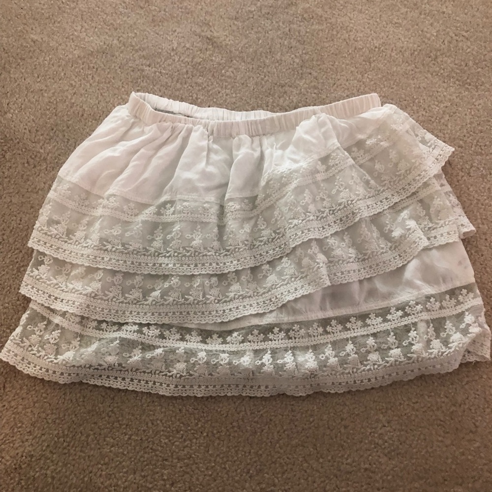 White Lace Skirt